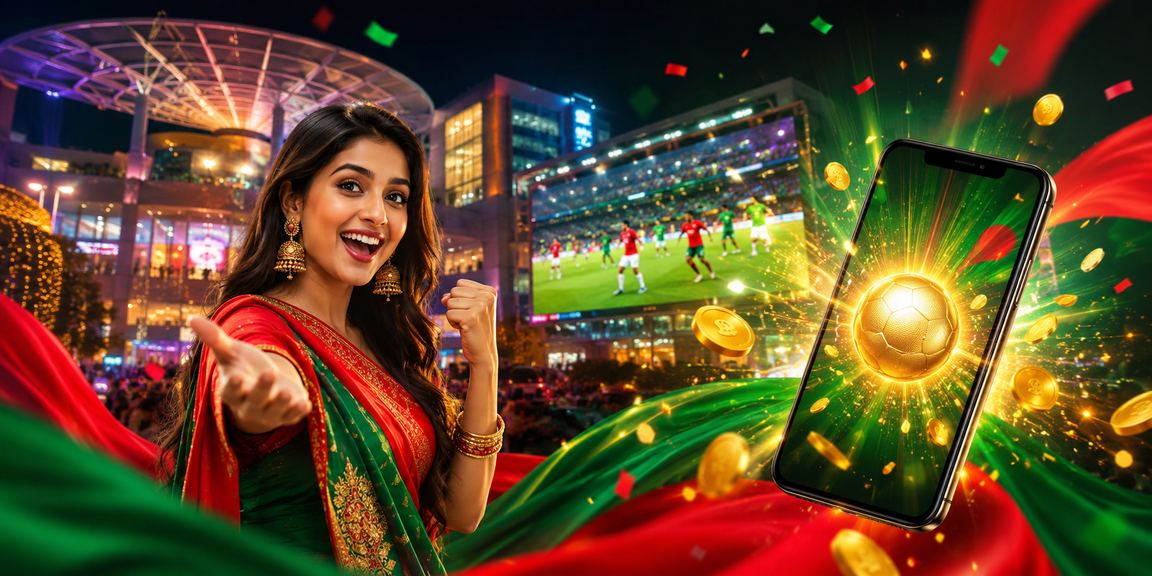 ঢাকায় মোবাইল ক্যাসিনো ব্যবহার — লাল সবুজ থিম